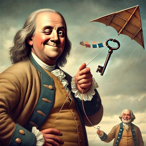 Ben Franklin, key, kite... you see it, right?