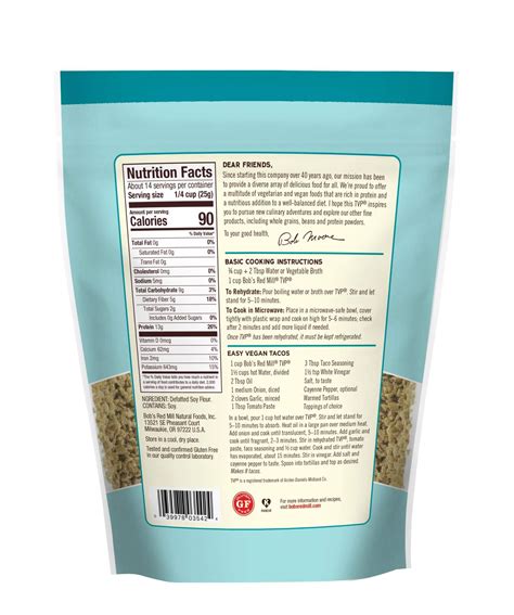 Snapklik.com : Bobs Red Mill TVP Textured Vegetable Protein 12 Oz