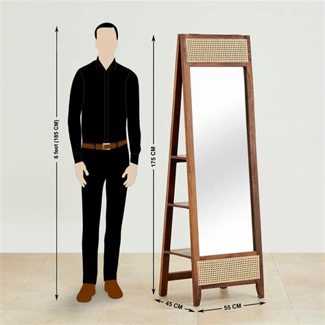 Buy Cane Connection Mango Wood Dresser Mirror - Brown from Home Centre ...