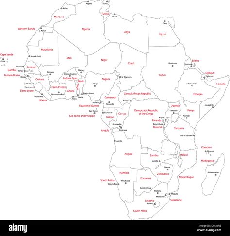 Africa topography map hi-res stock photography and images - Alamy