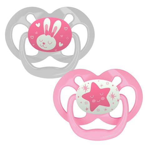 Dr.Brown's Advantage Pacifiers, Stage 2, Glow in the Dark, Pack of 2 ...