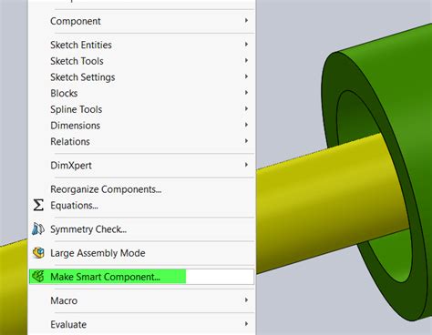 Image result for Make Smart Component SolidWorks