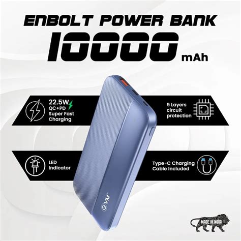 EVM EnBolt 10000 mAh Power Bank — Clickbuy