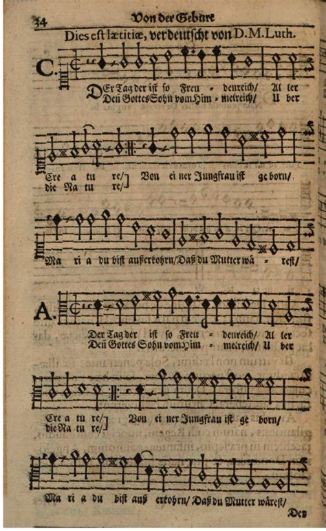 Chorale Melody: Der Tag, der ist so freudenreich