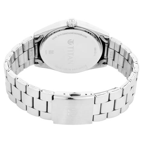 Buy Online Titan Blue Dial Analog with Day and DateStainless Steel ...