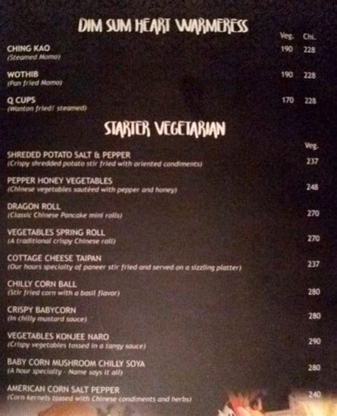 Menu at Confucius: Chinese And Thai Restaurant, Guwahati, Shankar Complex