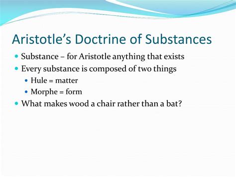 Aristotle Substance