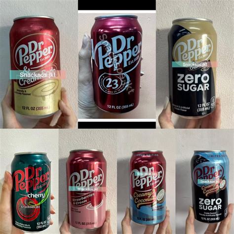 Jual DR PEPPER ORIGINAL / CHERRY / CREAM SODA / STRAWBERRY AND CREAM ...