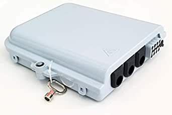 Bud Industries FBR-11608 12 Core Fiber Optic Distribution Box : Amazon ...