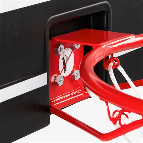 Wall-Mounted Basketball Hoop - SB 100 Black - Black, Red, White ...