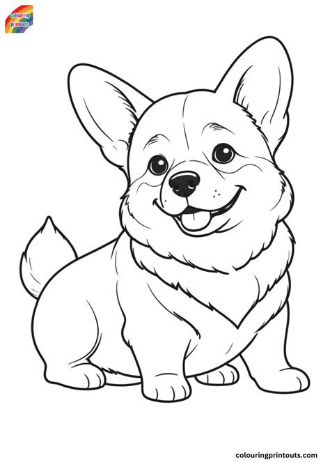 Coloring Pages Of Corgis