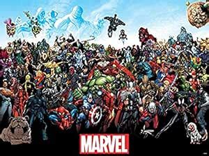 Trends International Mounted Print Marvel The Lineup, 18"x 24" : Amazon ...