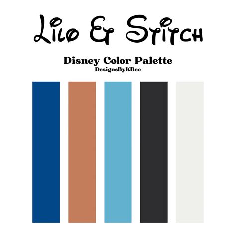 Lilo Stitch Color Palette