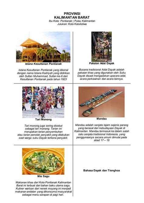 budaya 34 provinsi di indonesia lengkap