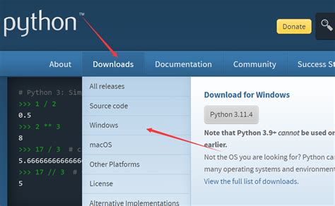 Python.org Downloads 的图像结果