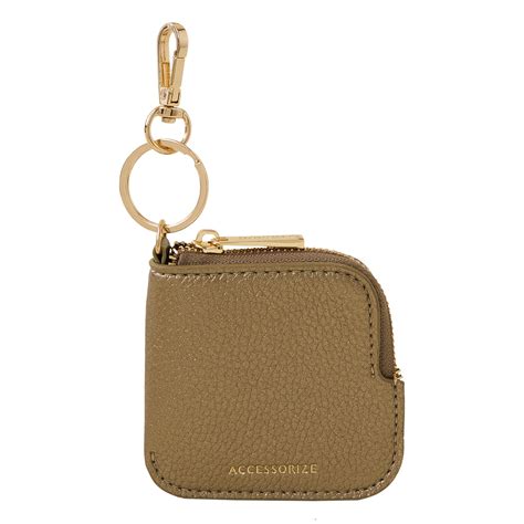 Accessorize London Women's Brown Keyring Coin Purse - Accessorize India