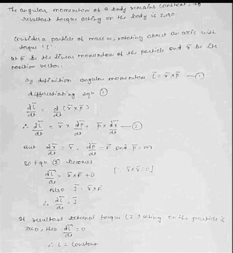 Physics Class 12 System of Particles and Rotational Motion - Check ...