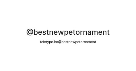 @bestnewpetornament — Teletype