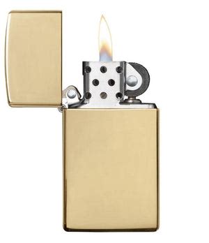 Slim?« High Polish Brass Windproof Lighter