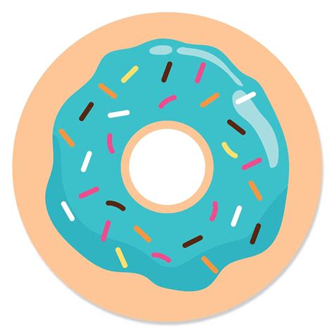 Big Dot of Happiness Donut Worry, Let’s Party - Doughnut Party Circle ...
