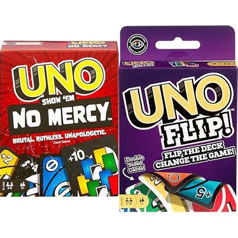 Mattel Games UNO Show ‘em No Mercy Card Game for Kids, Adults & Family ...