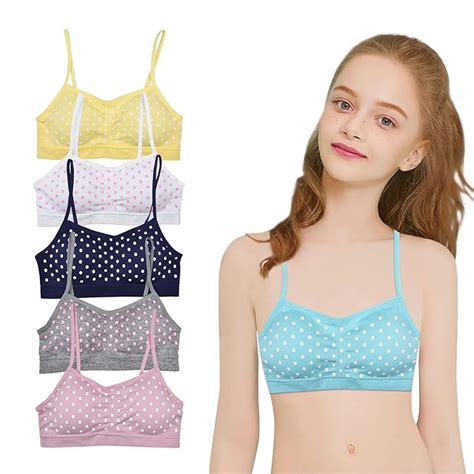 Buy 6-Pack Girls Back to School Seamless Training Bra with Removable ...