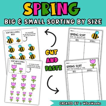 Image result for Spring Sorting Worksheet Pre-K