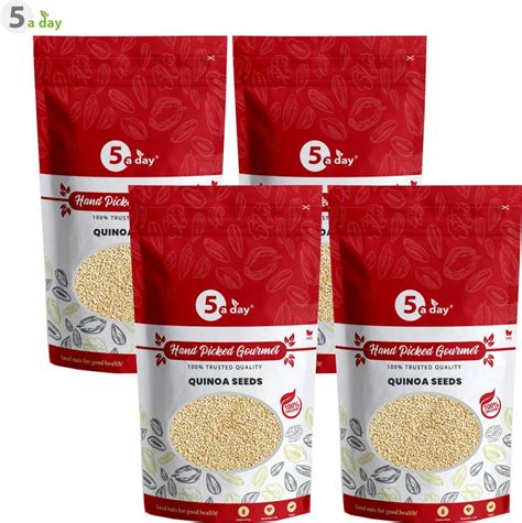 5 A Day Premium Organic Quinoa Seeds | Dry Nuts & Seeds | Seeds 1kg ...
