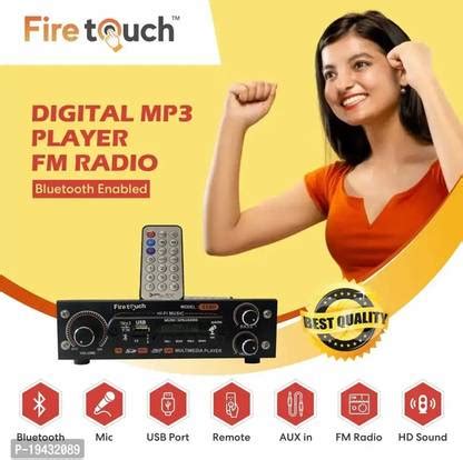 TECHWALA AC/DC Fm Radio With Multimedia Bluetooth Amplifier FM Radio ...