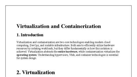 Virtualization and Containerization - Introduction Virtualization and ...
