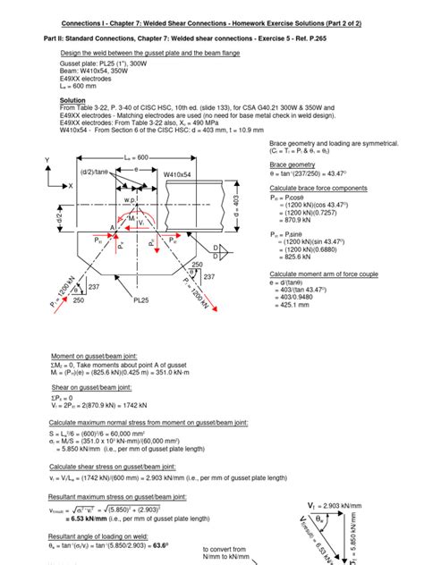 Image result for Solved Example On Tensile Capacity of Welded Connection