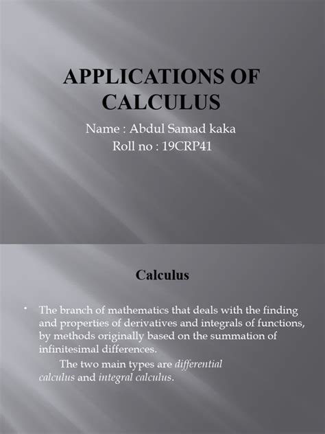Image result for Calculus Applications