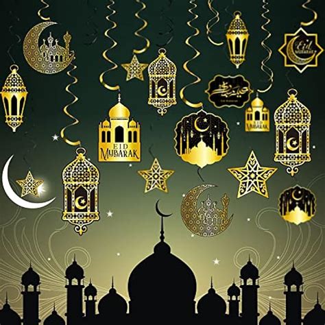 Gersoniel 36 Pieces Ramadan Decorations Eid Mubarak India | Ubuy