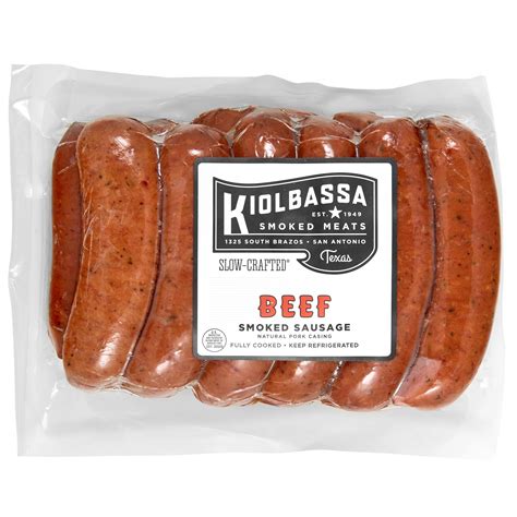 Kiolbassa Beef Sausage Small Pack - Shop Sausage at H-E-B