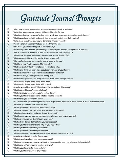 Gratitude Journal Prompts To You Be More Thankful