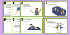 KS2 | Gymnastic Group Balances Cards (teacher made) - Twinkl