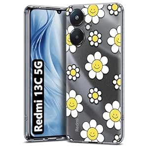 Fashionury Silicone Designer Printed Back Case Cover for Redmi 13C 5G ...