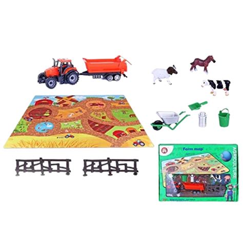 PLUSPOINT Farm Tractor with Map Farm Frenzy Fun with Tractor and ...
