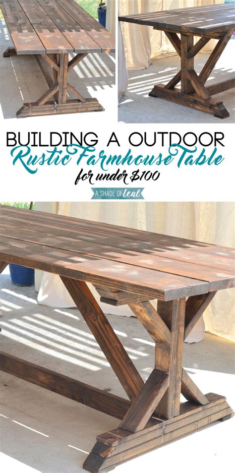 Image result for Build Outdoor Rustic Table