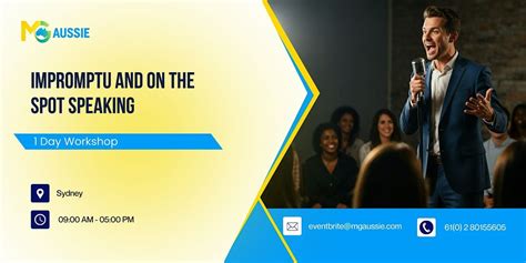 Impromptu and On the Spot Speaking: 1 Day Workshop in Sydney, Regus ...