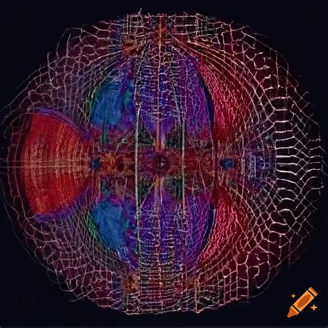 Surreal three-dimensional artwork representing the present moment on ...