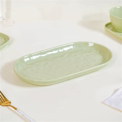 Sage Green Textured 27-Piece Dinner Set For 6 Online - Premium Dinner ...