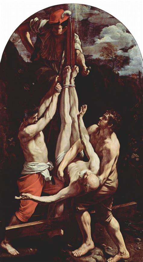 Crucifixion of St. Peter (1604 – 1605) by Guido Reni – Artchive