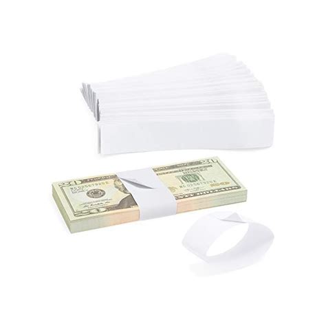 Buy Juvale 300-Pack Blank White Paper Currency Money Band Straps, No ...