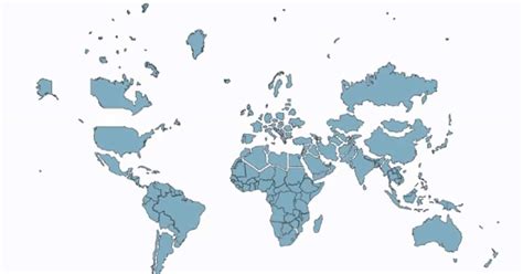 World Map with Accurate Proportions 的图像结果