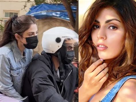 Rhea Chakraborty was seen roaming on a bike with her rumored boyfriend ...