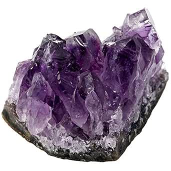 Rockcloud Natural Purple Amethyst Quartz Crystal Cluster Geode Druzy ...