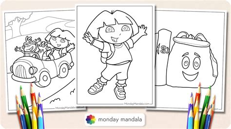 Dora The Explorer Coloring Pages Pdf