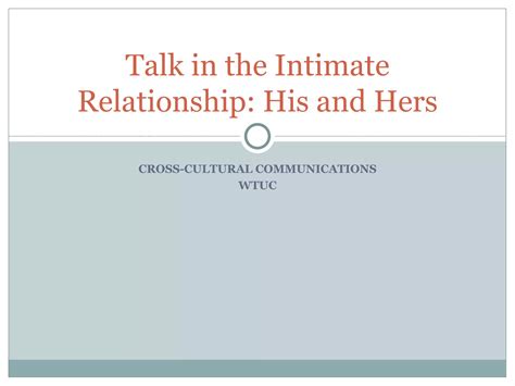 Image result for Examples of Intimate Talk