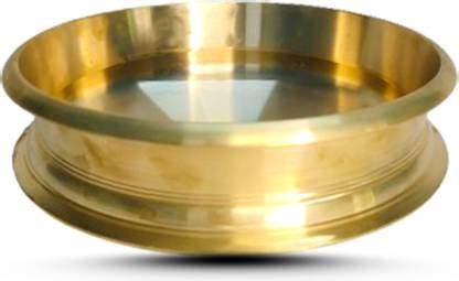 Zilpin Healthy Cooking Uruli Bronze/Kansa (14 Inch) Polished Utensils ...